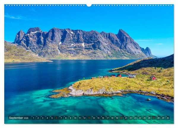 Produktbild: Die Farben Skandinaviens (Wandkalender 2026 DIN A2 quer), CALVENDO Monatskalender