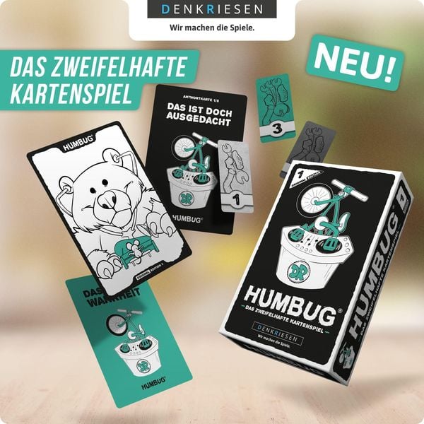 DENKRIESEN - HUMBUG® Original Edition Nr. 1 - Das zweifelhafte Kartenspiel