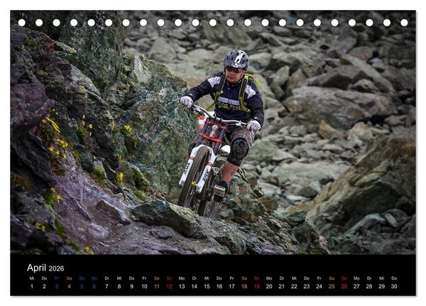 Produktbild: Mountainbike Freeride Momente (Tischkalender 2026 DIN A5 quer), CALVENDO Monatskalender