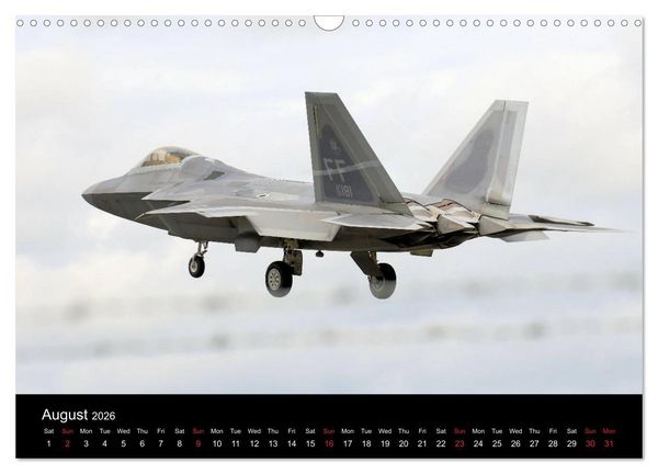 Produktbild: Lockheed Martin F-22A Raptor (Wall Calendar 2026 DIN A3 landscape), CALVENDO 12 Month Wall Calendar