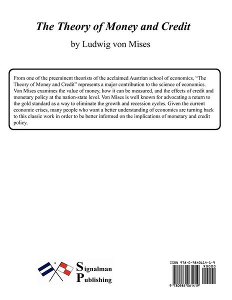 Produktbild: The Theory of Money and Credit