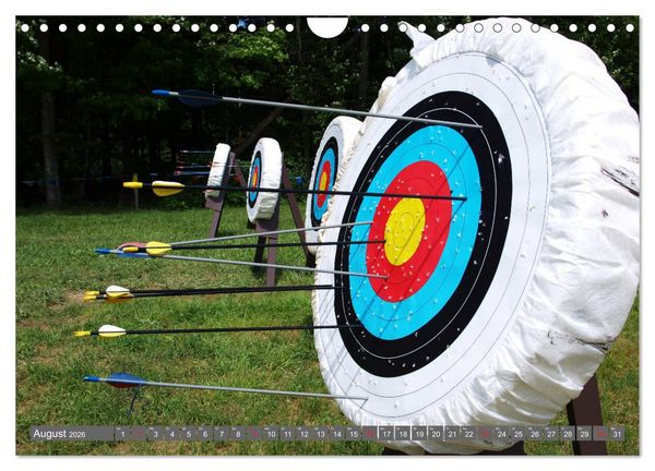 Produktbild: Bogenschie&szlig;en. Sport - Spa&szlig; - Spannung (Wandkalender 2026 DIN A4 quer), CALVENDO Monatskalender