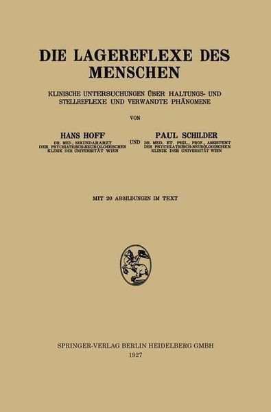 Produktbild: Die Lagereflexe des Menschen