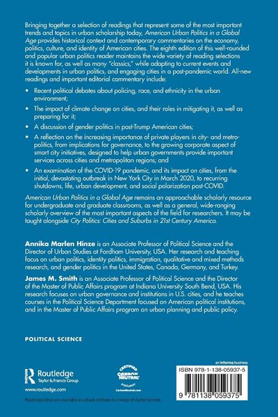 Produktbild: American Urban Politics in a Global Age