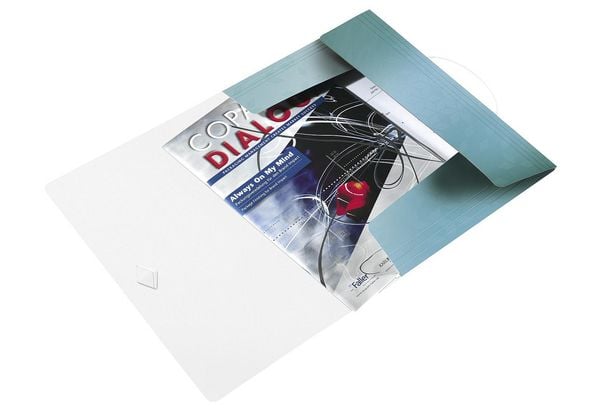 Produktbild: LEITZ Eckspannermappe WOW eisblau DIN A4