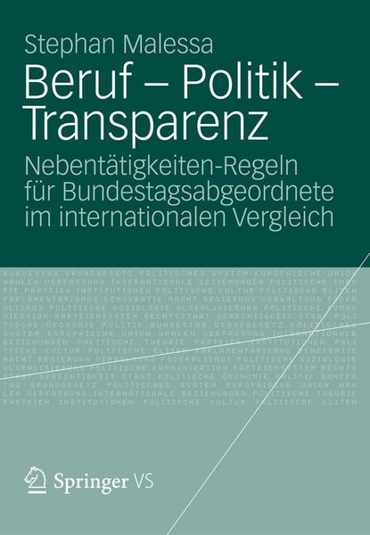 Produktbild: Beruf - Politik - Transparenz