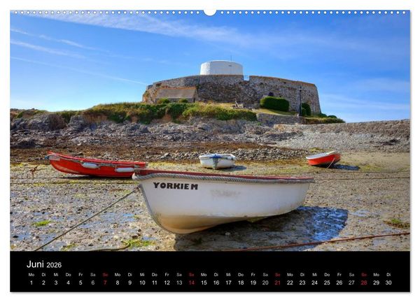 Produktbild: Jersey & Guernsey - britische Kanalinseln (hochwertiger Premium Wandkalender 2026 DIN A2 quer), Kunstdruck in Hochglanz