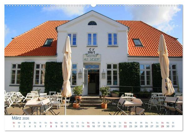 Produktbild: Sieseby 2026. Idyllisches Fl&auml;chendenkmal an der Schlei (Wandkalender 2026 DIN A2 quer), CALVENDO Monatskalender