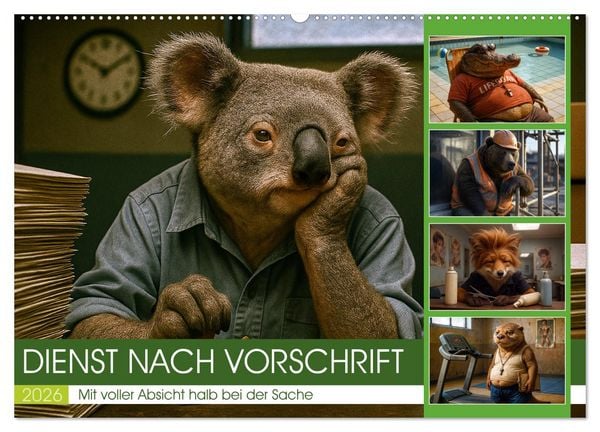 Produktbild: Dienst nach Vorschrift (Wandkalender 2026 DIN A2 quer), CALVENDO Monatskalender
