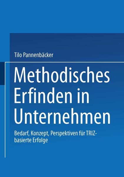 Produktbild: Methodisches Erfinden in Unternehmen