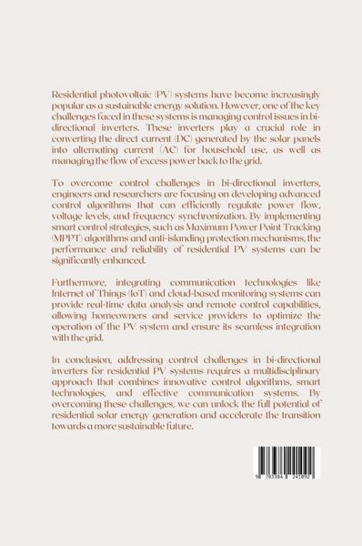 Produktbild: Smarter Solar Systems: Optimizing Power Flow and Backup with Advanced Inverters