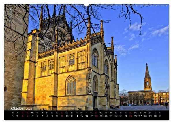 Produktbild: M&uuml;nster - Geschichten aus verschiedenen Jahrhunderten (hochwertiger Premium Wandkalender 2026 DIN A2 quer), Kunstdruck in Hochglanz