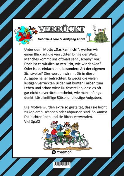 Produktbild: CRAFTBOOK - TOTAL VERR&Uuml;CKT - SCREWY MOTIVE - LUSTIG - SPASS - UNTERHALTSAM - KNIFFLIGE R&Auml;TSEL - TIERE - MENSCHEN - ORTE - FREIZEIT - SPASSIG