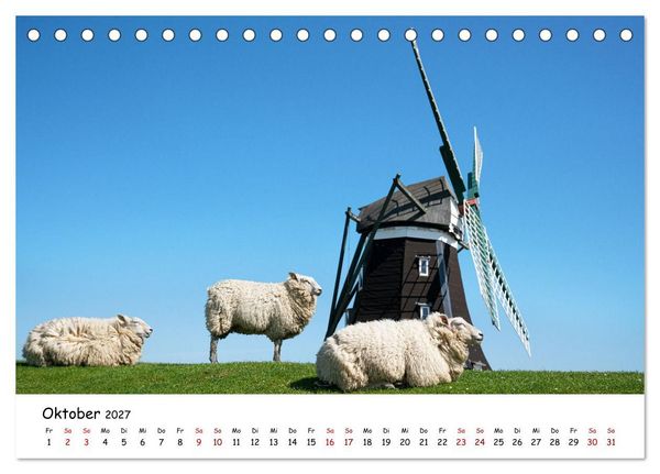 Produktbild: Heimat Entdecken - Nordfriesland (Tischkalender 2027 DIN A5 quer), CALVENDO Monatskalender