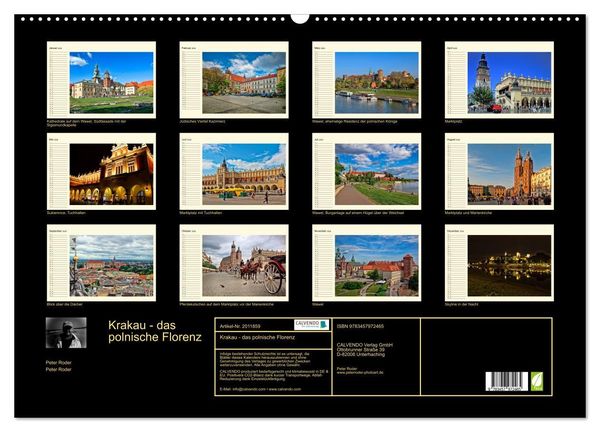 Produktbild: Krakau - das polnische Florenz (Wandkalender 2026 DIN A2 quer), CALVENDO Monatskalender