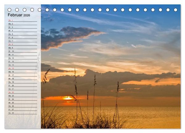Produktbild: FLORIDA Idyllischer Sonnenscheinstaat (Tischkalender 2026 DIN A5 quer), CALVENDO Monatskalender