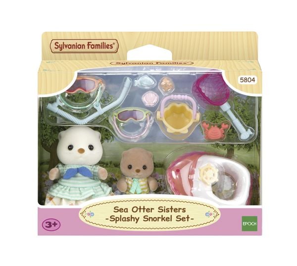 Produktbild: Sylvanian Families 5804 - Sea Otter Sisters Splashy Snorkel Set, Seeotter Schnorchel Spielset