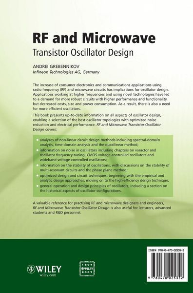 Produktbild: RF and Microwave Transistor Oscillator Design