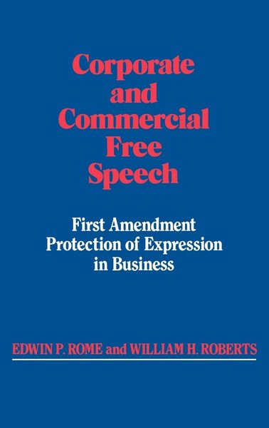 Produktbild: Corporate and Commercial Free Speech