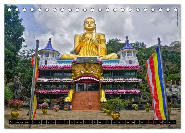 Produktbild: Sri Lanka 2026 &ndash; Exotische Welt (Tischkalender 2026 DIN A5 quer), CALVENDO Monatskalender