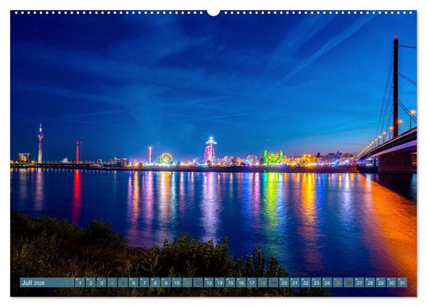 Produktbild: RIVERSIDE BLUES - Abends am Fluss (Wandkalender 2026 DIN A2 quer), CALVENDO Monatskalender