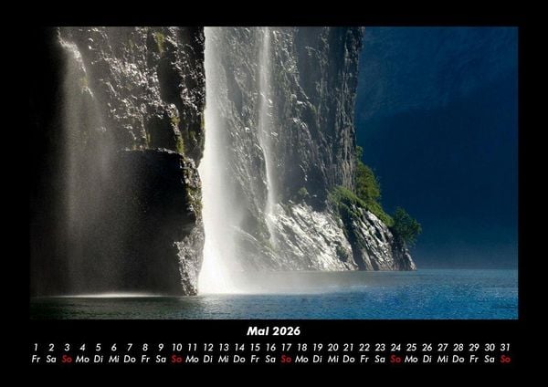 Produktbild: Wasserf&auml;lle 2026 Fotokalender DIN A3