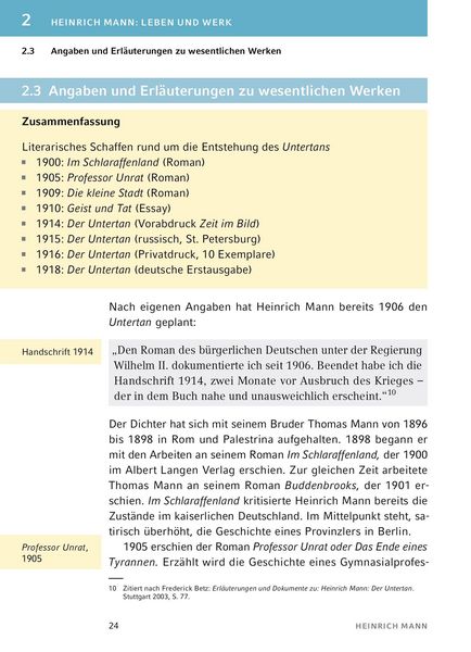 Produktbild: Der Untertan von Heinrich Mann - Textanalyse und Interpretation