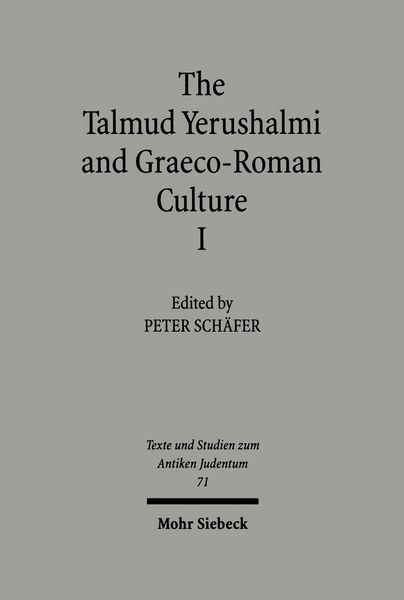 Produktbild: The Talmud Yerushalmi and Graeco-Roman Culture I
