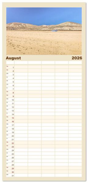 Produktbild: Familienplaner 2026 - Fuerteventura - W&uuml;stenzauber und Meeresrauschen mit 5 Spalten (Wandkalender, 21 x 45 cm) CALVENDO