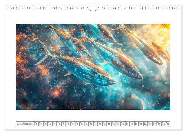 Produktbild: Tiere im Weltraum (Wandkalender 2026 DIN A4 quer), CALVENDO Monatskalender