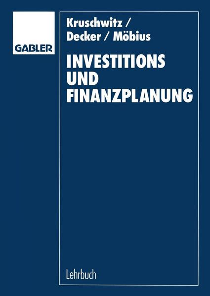 Produktbild: Investitions- und Finanzplanung