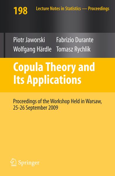 Produktbild: Copula Theory and Its Applications