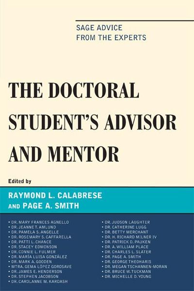 Produktbild: The Doctoral StudentOs Advisor and Mentor