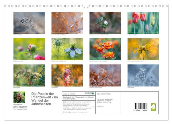 Produktbild: Die Poesie der Pflanzenwelt - Im Wandel der Jahreszeiten (Wandkalender 2026 DIN A3 quer), CALVENDO Monatskalender