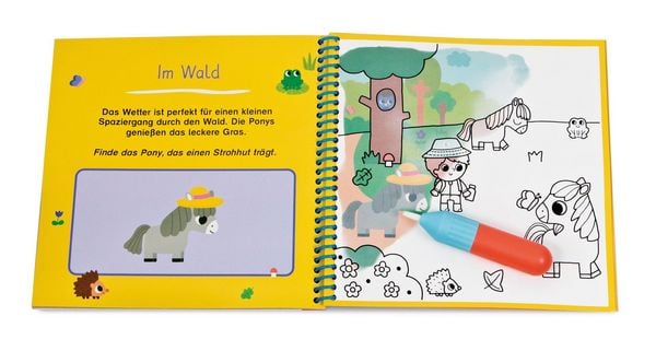 Produktbild: Ausmalen mit dem magischen Pinsel. Pferde und Ponys