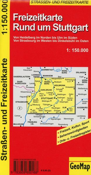 Produktbild: Rund um Stuttgart - Freizeit- und Strassenkarte