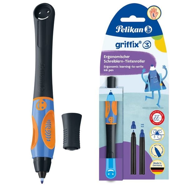 Produktbild: Pelikan Tintenroller griffix LH neon black Blister