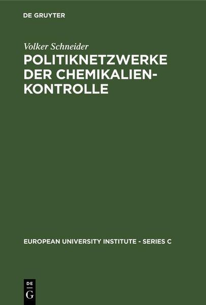 Produktbild: Politiknetzwerke der Chemikalienkontrolle