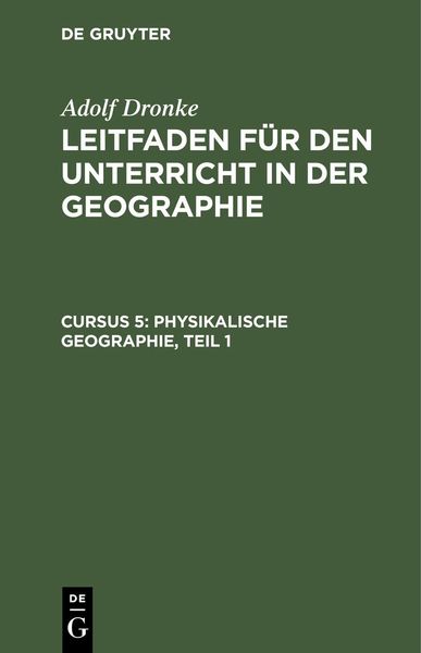 Produktbild: Physikalische Geographie, Teil 1