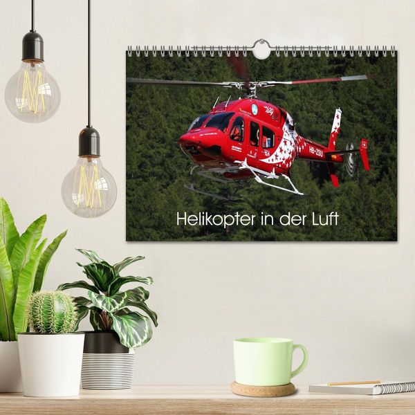 Produktbild: Helikopter in der Luft (Wandkalender 2026 DIN A4 quer), CALVENDO Monatskalender