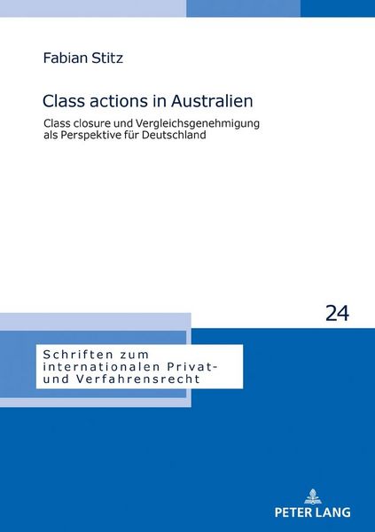 Produktbild: Class actions in Australien