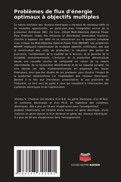 Produktbild: Probl&egrave;mes de flux d'&eacute;nergie optimaux &agrave; objectifs multiples