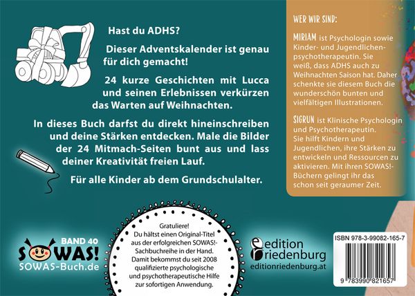 Produktbild: Supergut mit ADHS &ndash; Adventskalender: 24 Tage Positive Psychologie, 24 Mitmach-Seiten und viele starke Ideen f&uuml;r das ganze Jahr