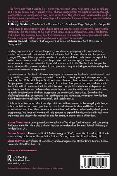 Produktbild: Complexity and Leadership