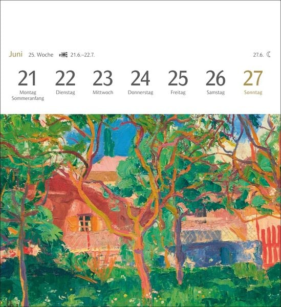Produktbild: Malerische G&auml;rten Postkartenkalender 2027 - Kalender mit 53 Kunstpostkarten