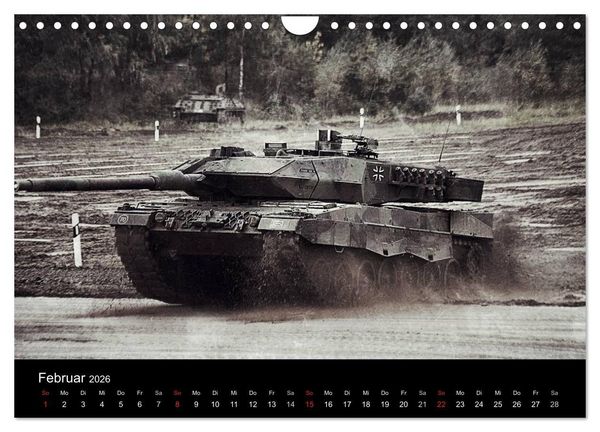 Produktbild: Panzerstahl auf der Heide &ndash; Das Heer legt wieder los (Wandkalender 2026 DIN A4 quer), CALVENDO Monatskalender