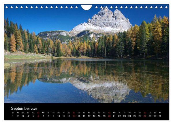 Produktbild: Berge, T&auml;ler & Seen (Wandkalender 2026 DIN A4 quer), CALVENDO Monatskalender
