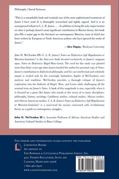 Produktbild: CLR James's Notes on Dialectics