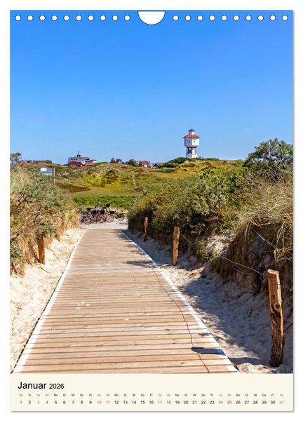 Produktbild: LANGEOOG Strandspaziergang (Wandkalender 2026 DIN A4 hoch), CALVENDO Monatskalender