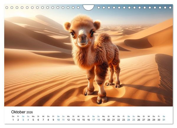 Produktbild: Baby-Tiere (Wandkalender 2026 DIN A4 quer), CALVENDO Monatskalender